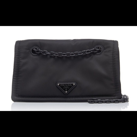 Excellent condition PRADA Black Nylon Crossbody Chain Bag used for 1 hour - Picture 3 of 8